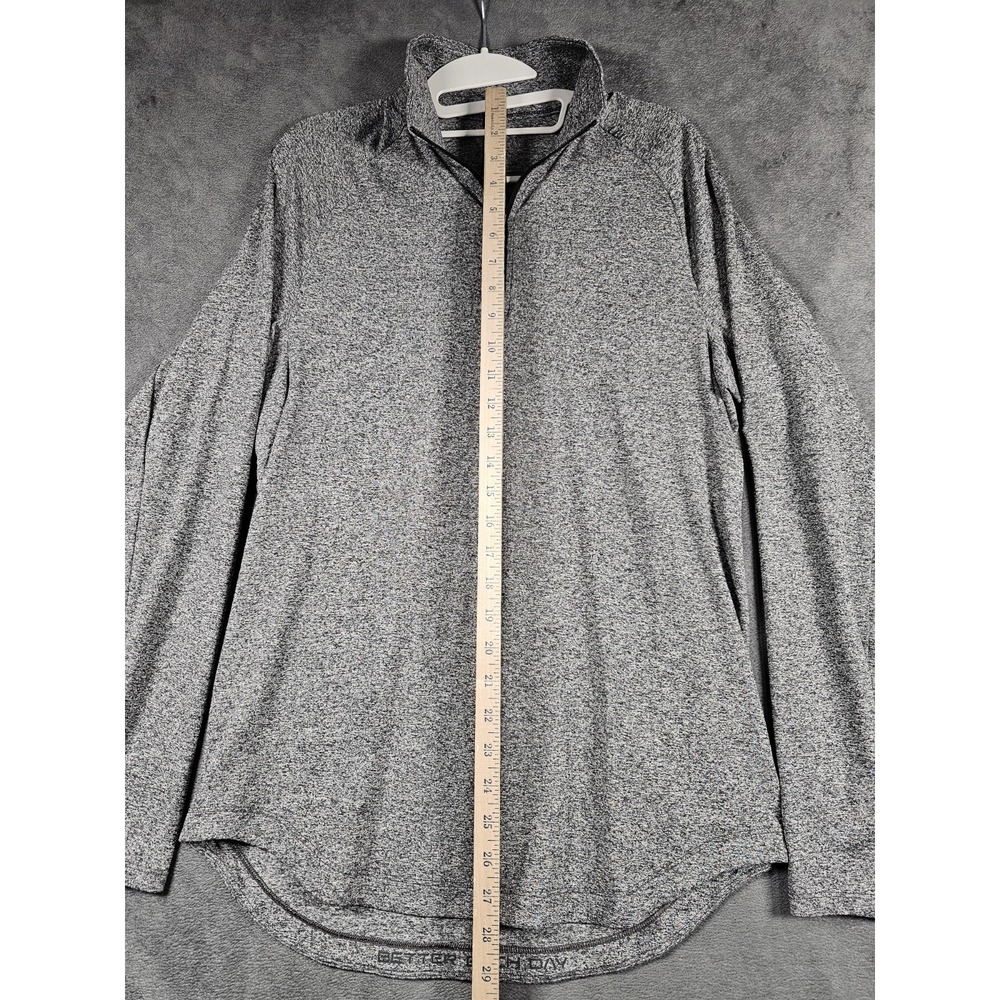 Lululemon Metal Vent Tech Half Zip Mens M Heather Gray Long Sleeve Pullover - Picture 7 of 11